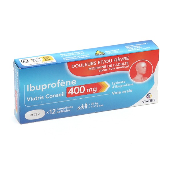Viatris Ibuprofène 400 mg comprimés
