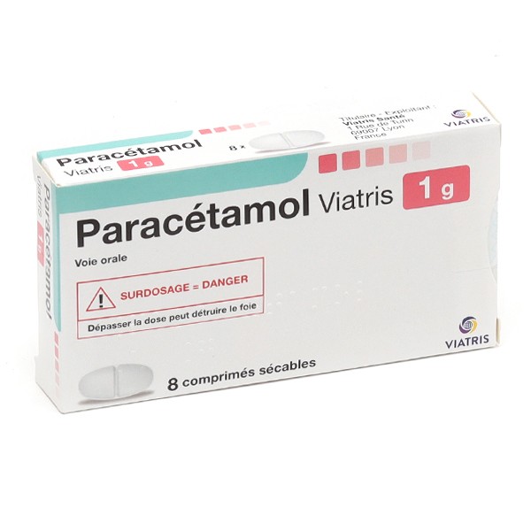 Paracétamol Viatris 1 g comprimés
