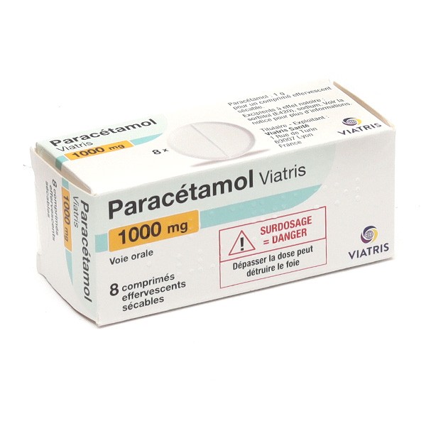 Paracétamol 1 g Viatris comprimés effervescents