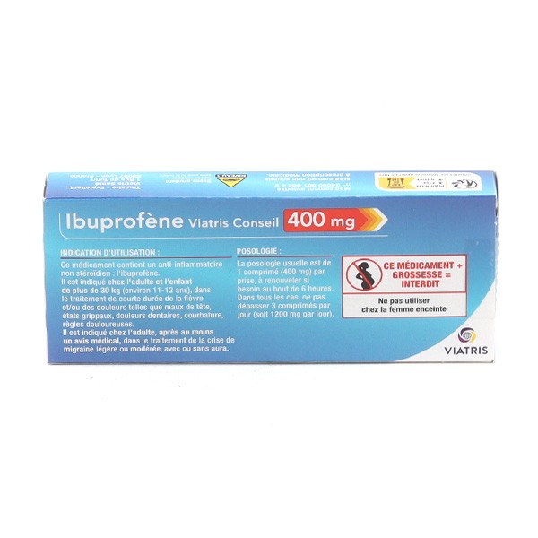 Ipraféine comprimé : ibuprofène caféine - Migraine, Douleur dentaire