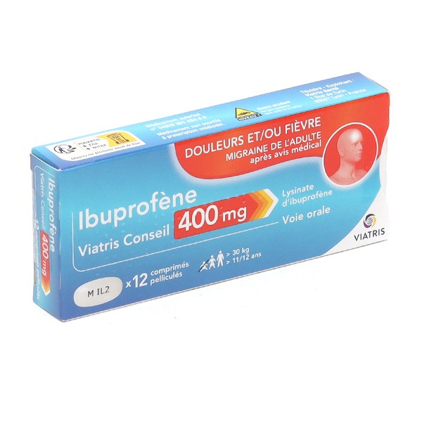 Ibuprofène 400 mg comprimé anti inflammatoire