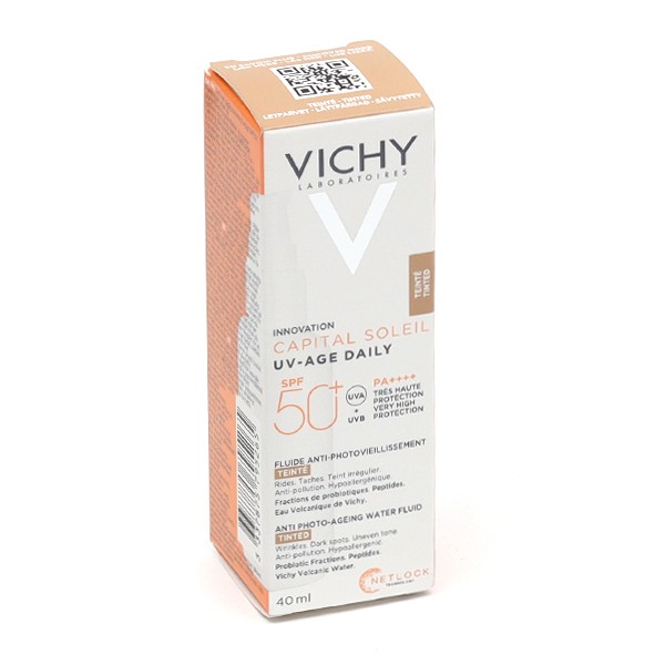Vichy Capital Soleil UV-Age daily Fluide solaire anti-âge teinté SFP 50+