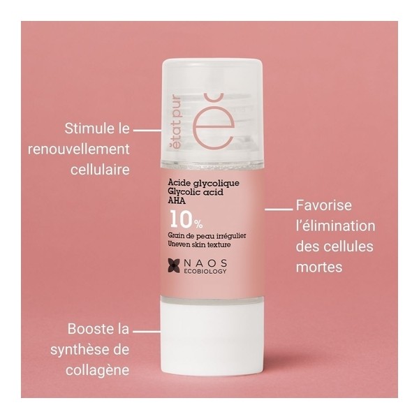 Etat pur Acide Glycolique AHA 10%