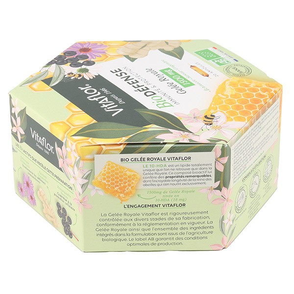Vitaflor Bio Défense Gelée Royale 1500 mg ampoules