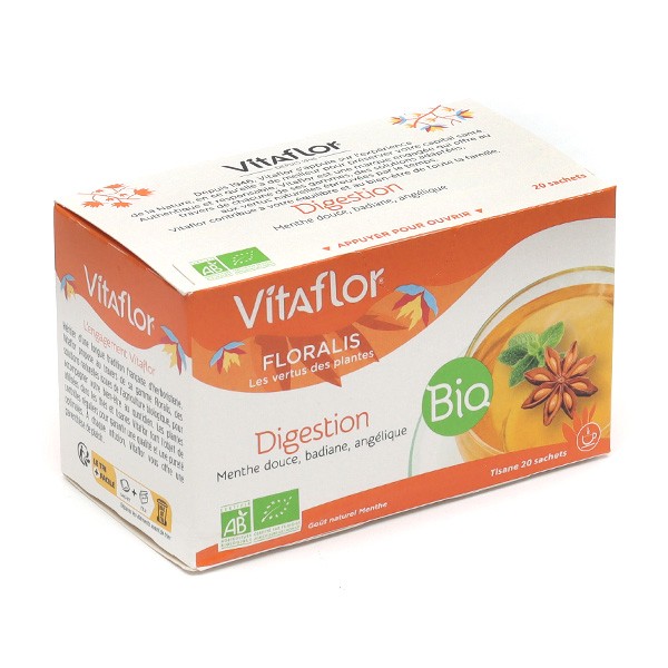 Tisane sachets Bio Digestion - Vitaflor - Pour mieux digérer