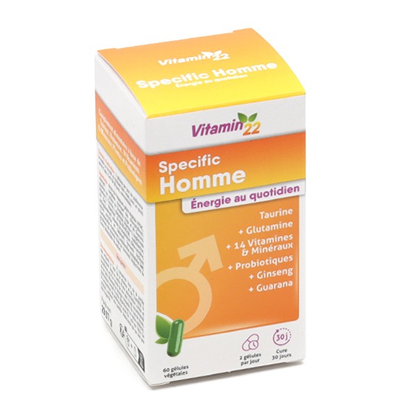 Vitamin'22 specific homme gélules