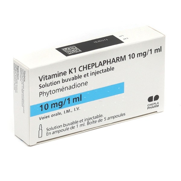 Vitamine K1 Adulte Cheplapharm 10 mg/1 ml  ampoules