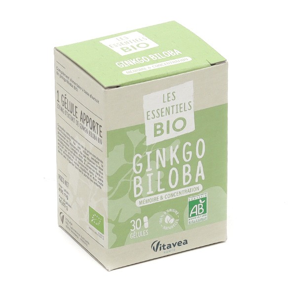 Les Essentiels Bio Ginko Biloba Bio gélules