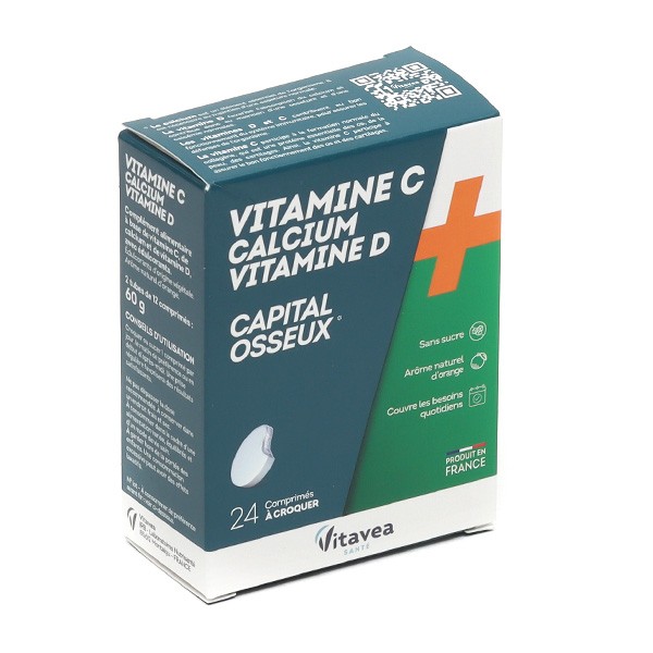 Vitavea Vitamine C Calcium Vitamine D à croquer