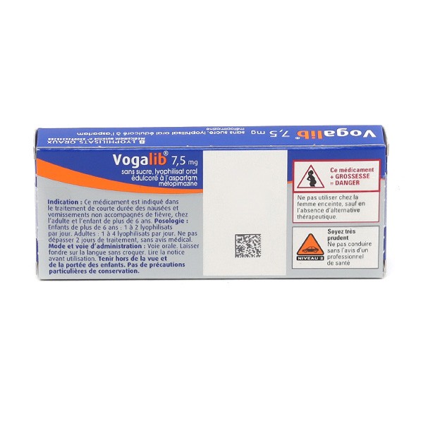 Vogalib orodispersible - Anti vomitif et nausées - Médicament ...
