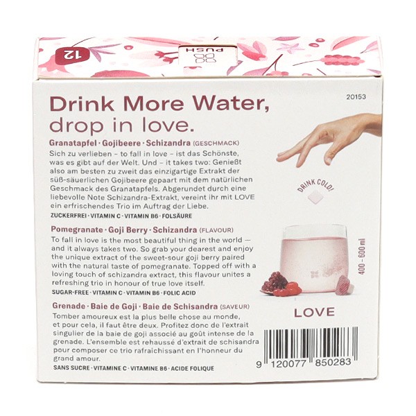 Waterdrop Microdrink Love Eau aromatisée Cube effervescent