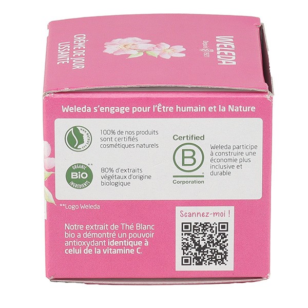 Weleda Rose Musquée et Thé blanc Crème de jour lissante Bio