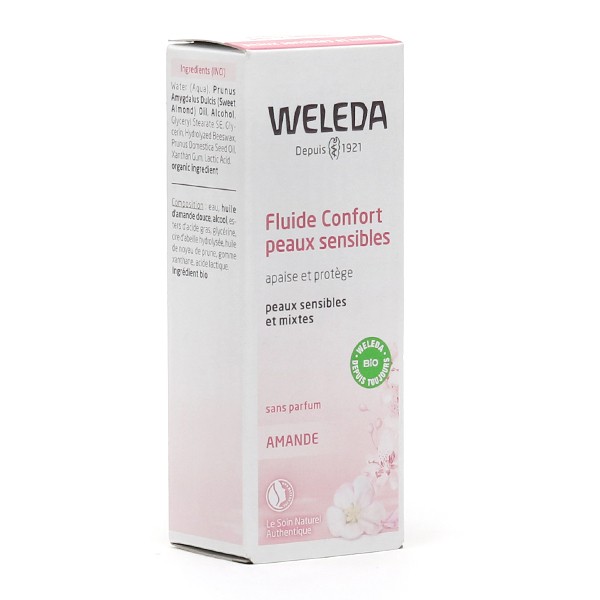 Weleda Amande fluide confort peaux sensibles Bio