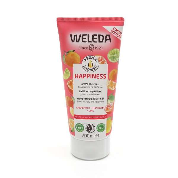 Weleda Aroma Shower Happiness Gel douche pétillant Bio