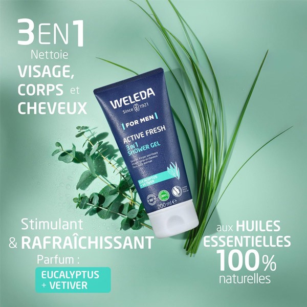 Weleda Homme gel douche Active Fresh