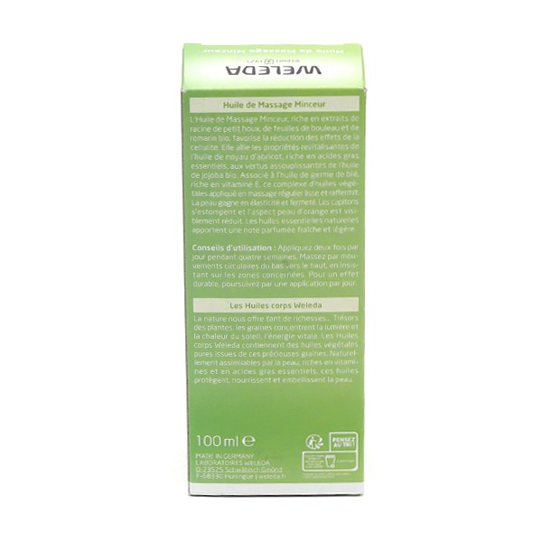 Weleda Bouleau Huile de massage minceur Bio