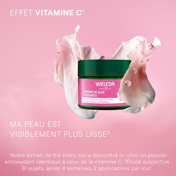 Weleda Rose Musquée et Thé blanc Crème de jour lissante Bio