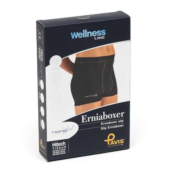 Slip De Contention Pour Hernie Inguinale Homme - Pavis 656 - Noir - Fabriqué En Italie - Neuf