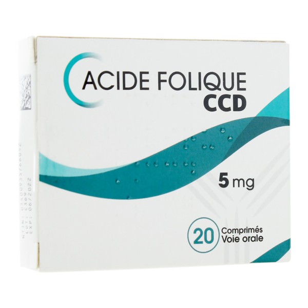 Acide folique 5 mg CCD comprimé