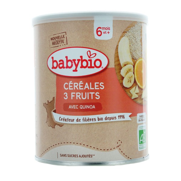 Babybio céréales 3 fruits