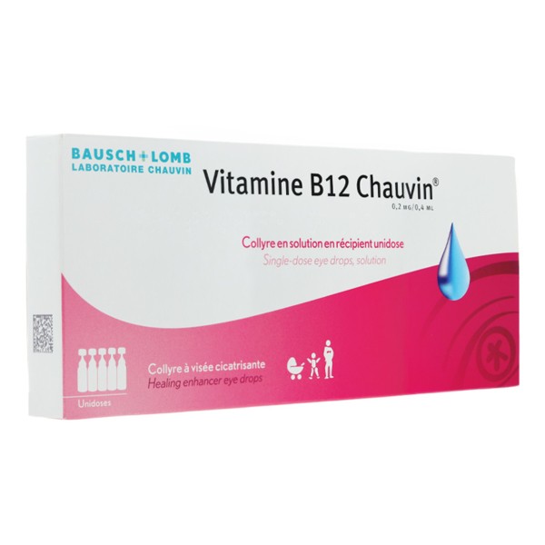 Collyre vitamine B12 Chauvin unidoses