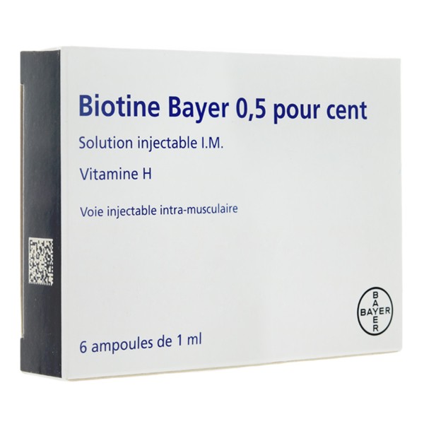 Biotine injectable ampoule