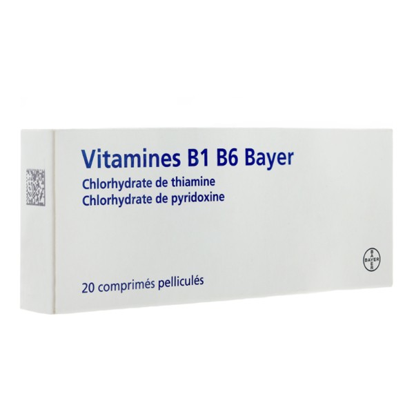 Vitamines B1 B6 Bayer comprimés