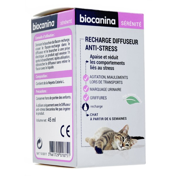 Biocanina Sérénité recharge pour diffuseur anti stress Chat