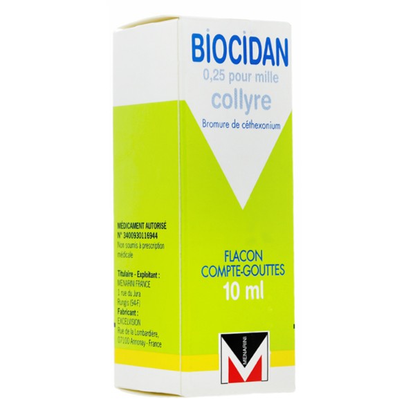 Biocidan collyre antiseptique flacon