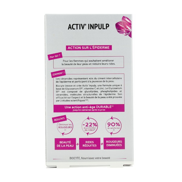 Biocyte Activ' Inpulp Anti-Âge Épiderme 30 capsules - Rides