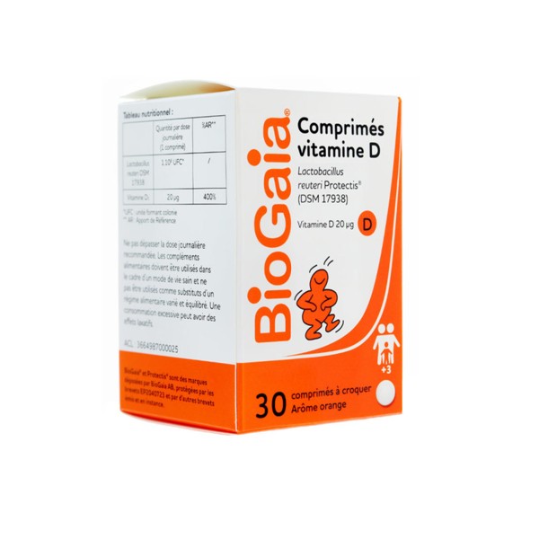 Biogaia Vitamine D comprimés à croquer