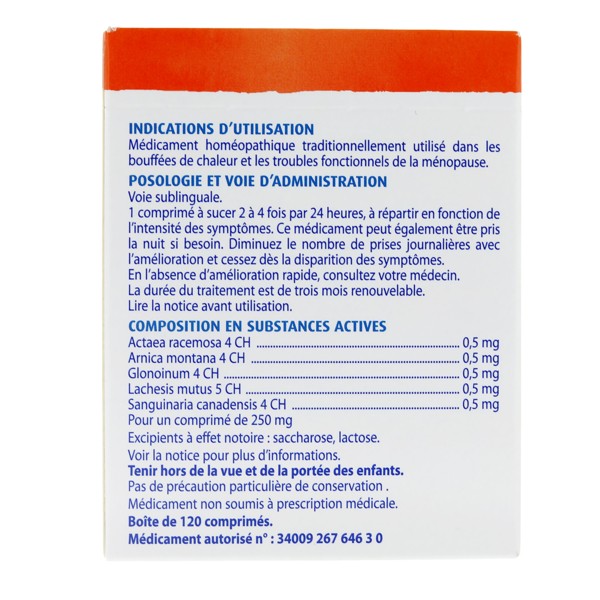 Acthéane Boiron homéopathie Bouffées de chaleur de la ménopause