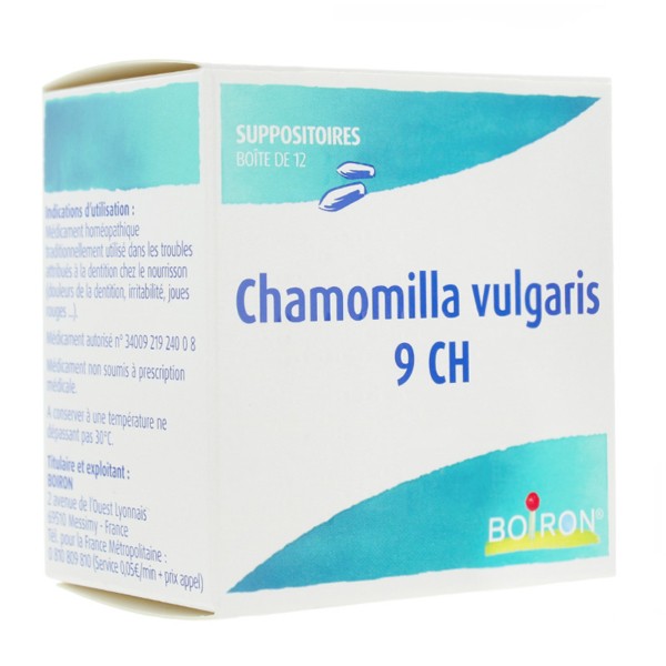 Boiron Chamomilla Vulgaris 9 CH suppositoires
