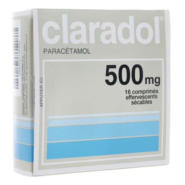 Claradol 500 mg comprimés effervescents