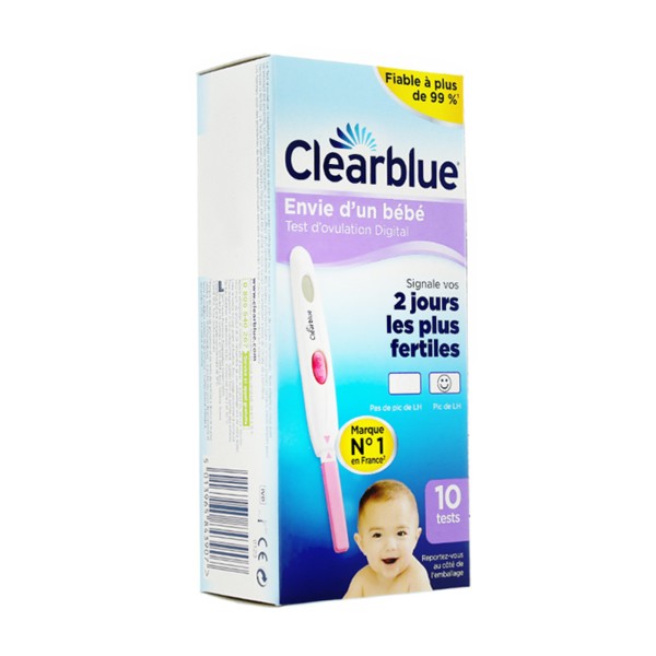 Clearblue Digital Test ovulation x10 Détecte la période de fécondité