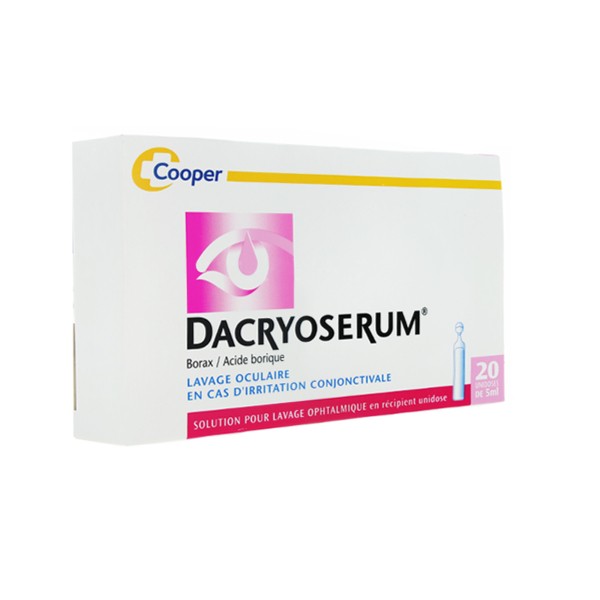 Dacryoserum Lavage Oculaire Unidoses Au Borax Acide Borique