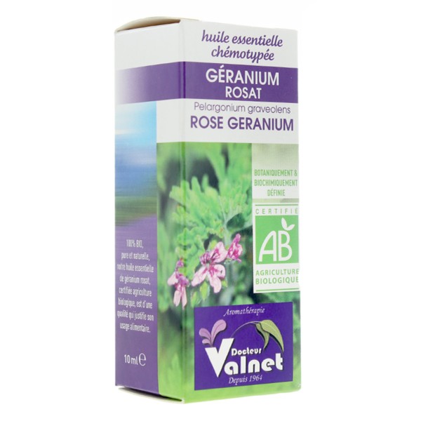 Docteur Valnet  huile essentielle de Géranium rosat Bio