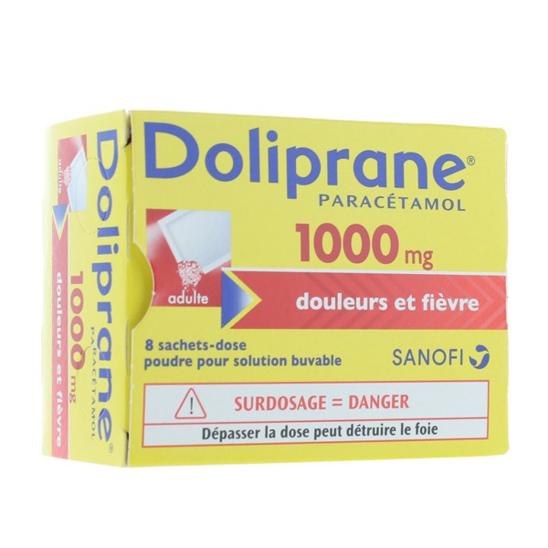 Doliprane 1000 mg poudre sachets