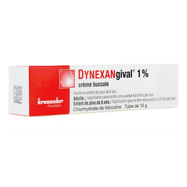 Dynexangival 1% crème buccale
