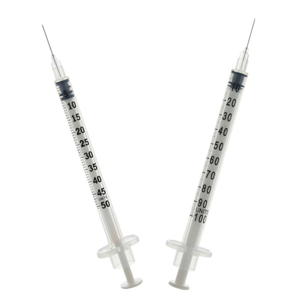 Seringue à insuline avec aiguille 29 G x 100