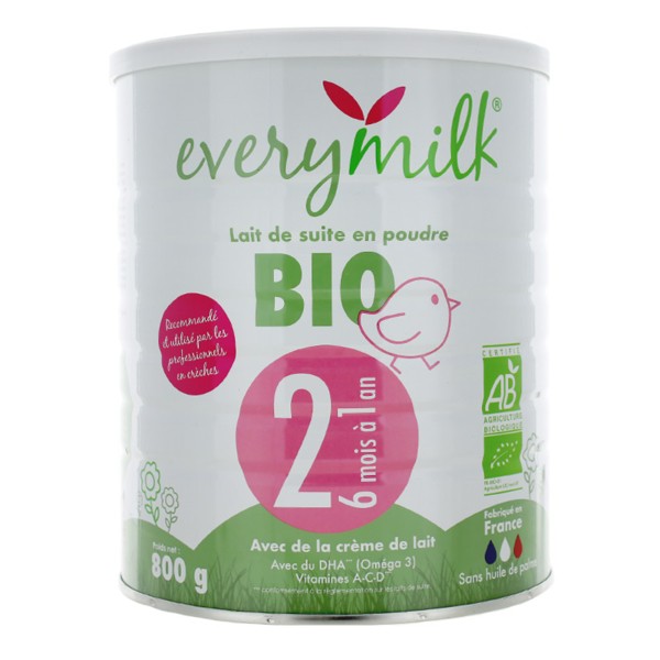 Everymilk lait 2ème âge Bio