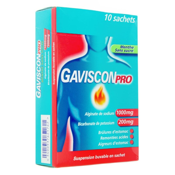 Gaviscon Pro menthe sans sucre suspension buvable