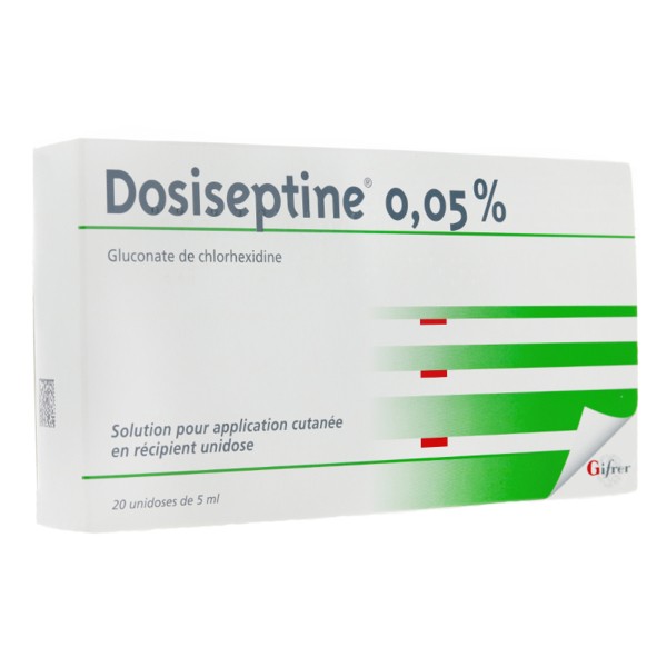 Dosiseptine 0,05% solution unidoses