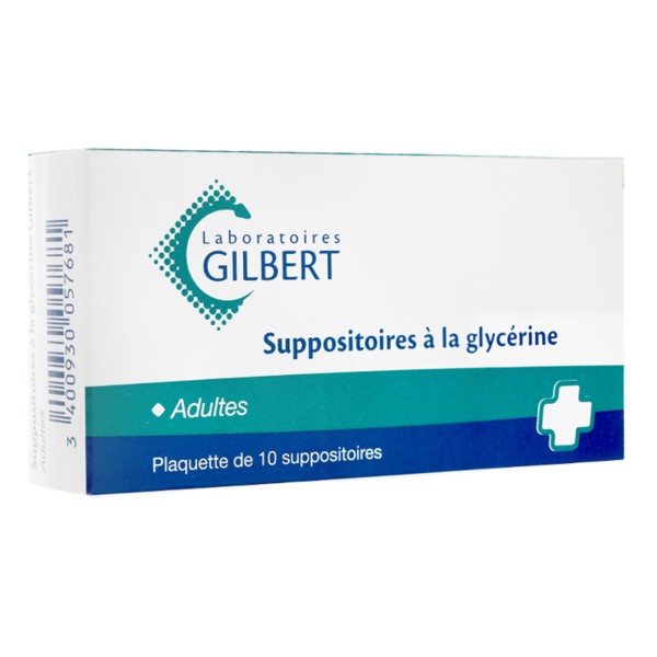 Suppositoire à la glycérine Adulte Gilbert