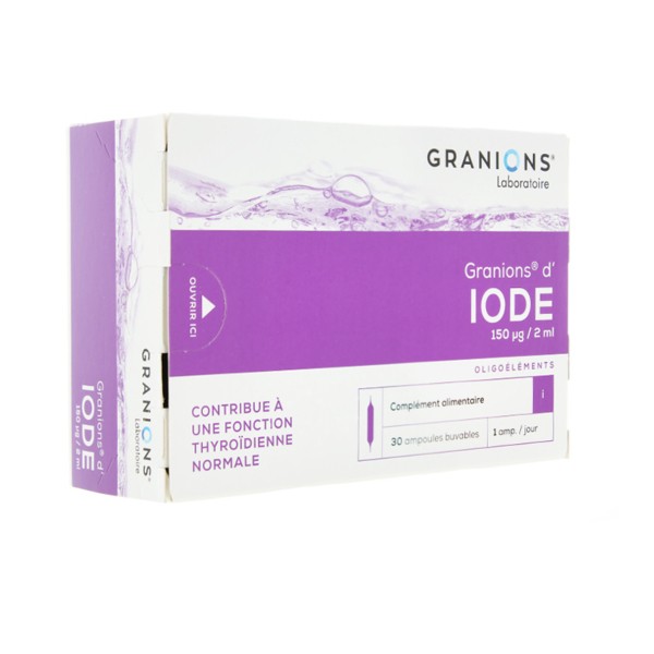 Granions iode ampoules