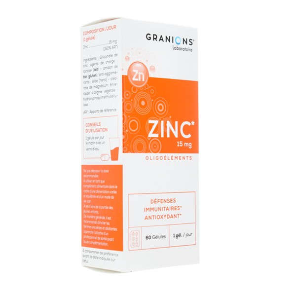 Granions Zinc 15 mg gélules