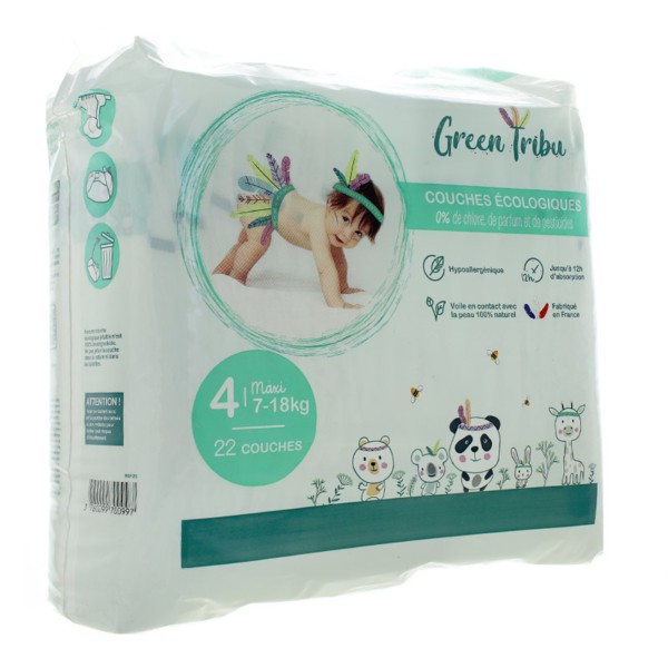 Couches bébé écologiques Green Tribu Confortable et hypoallergénique
