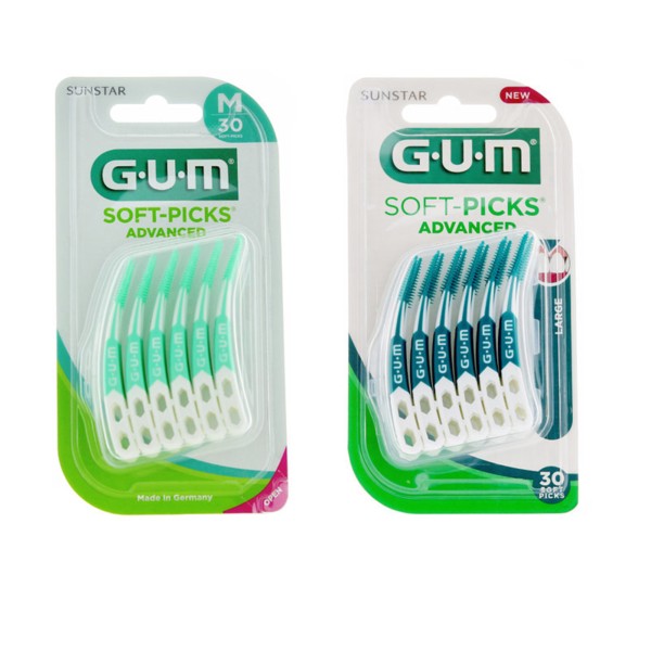 Gum Soft-Picks Advanced 30 bâtonnets interdentaires