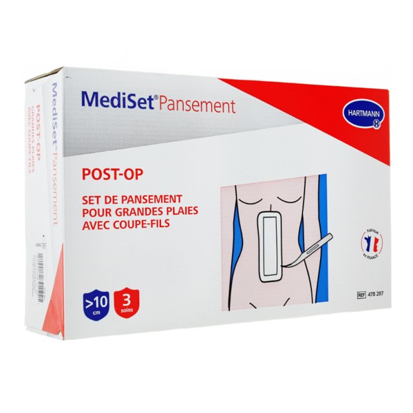 Mediset Postop 3 Set de pansement plaies 3 blisters