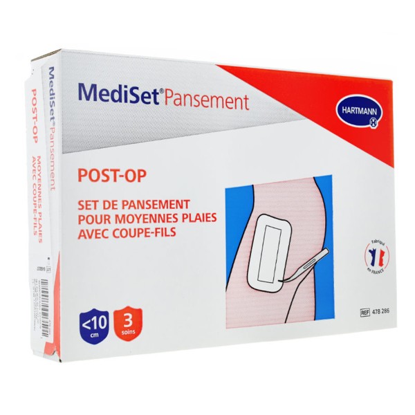 Mediset Postop 3 Set de pansement plaies 3 blisters